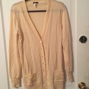 J. Crew Medium Cream Cardigan